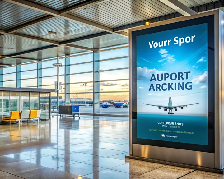 Instalación de carteles y pantallas publicitarias en aeropuerto Bilbao